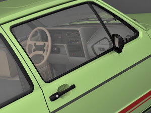 volkswagen rabbit gti 1984 3D Модель