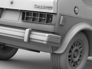 volkswagen rabbit gti 1984 3D Модель