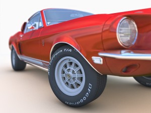 American Muscle Car 1968 3D Model