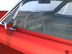 American Muscle Car 1968 3D Model