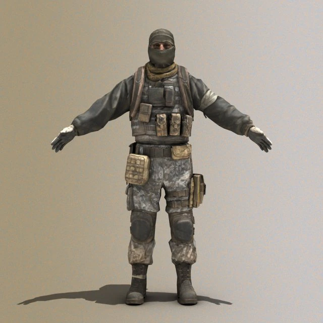 Elite Trooper 3D Model .c4d .max .obj .3ds .fbx .stl .blend 