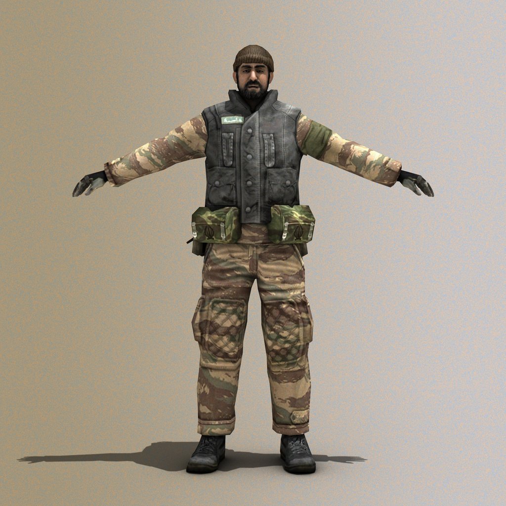 Arab Terrorist 3d Model In Man 3dexport