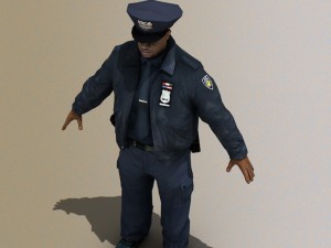 police officer 3D 모델