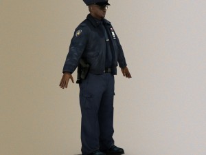 police officer 3D 모델