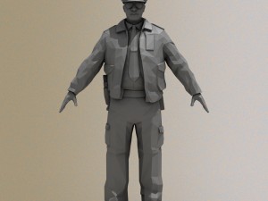 police officer 3D 모델