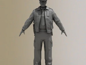 police officer 3D Model