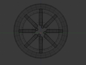 car wheel 8 spoke 3D Modell