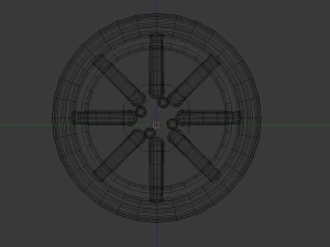 car wheel 8 spoke 3D Model