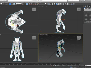 homem lobo Modelo 3D