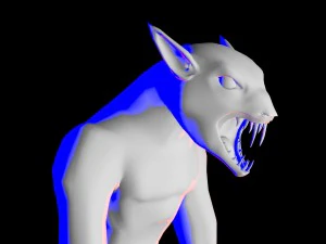 homem lobo Modelo 3D
