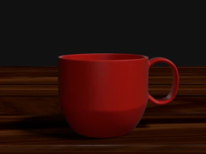 플라스틱 캠핑 머그잔 3D 모델