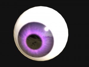 eye with 7 color texture set 3D Model