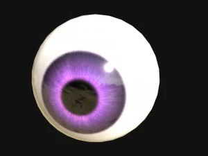 oko z 7-kolorowym zestawem tekstur Model 3D