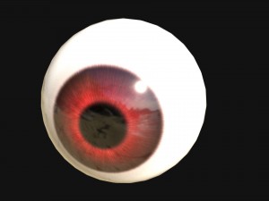 eye with 7 color texture set 3D Model