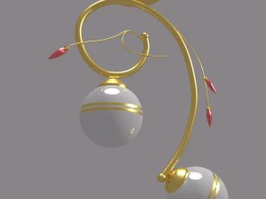 золота лампа 3D Модель