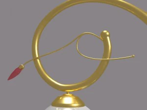 gold lamp 3D Model