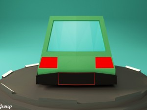 cartoon car vr - ar - low-poly 3D Модель