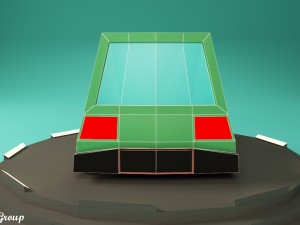 cartoon car vr - ar - low-poly 3D Модель