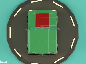 cartoon car vr - ar - low-poly 3D Модель