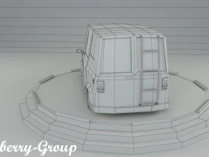 cartoon van vr - ar - low-poly 3D Model