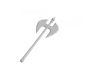 axe low poly 3D Model