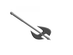 axe low poly Modèle 3D