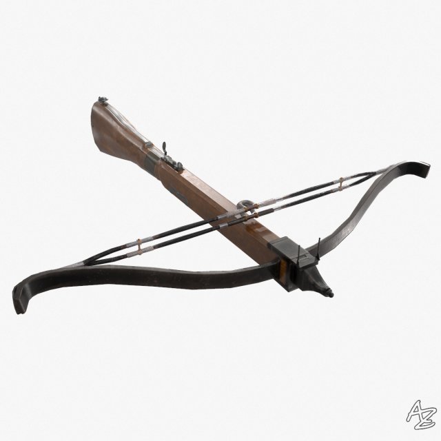 crossbow 3D Model .c4d .max .obj .3ds .fbx .stl .blend 