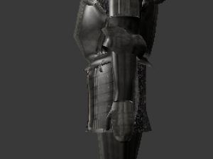 full plate knight armor Model 3D