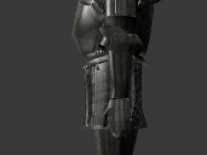 full plate knight armor 3D Model