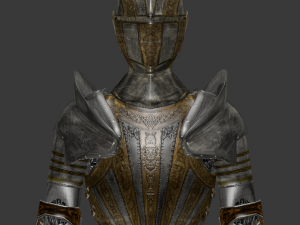 15th century decorated armor Model 3D