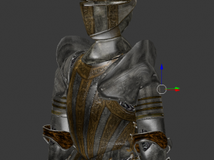 15th century decorated armor Model 3D