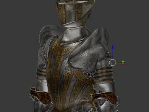 15th century decorated armor 3D Model