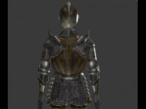 15th century decorated armor Model 3D