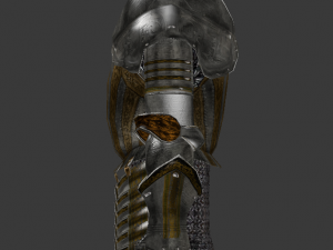 15th century decorated armor Model 3D
