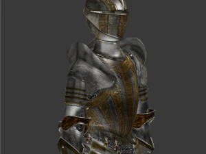 15th century decorated armor 3D Model