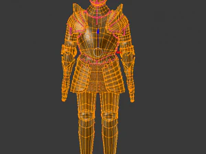 15th century decorated armor 3D Model