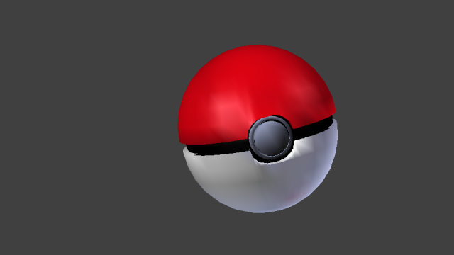 pokeball in 3d 3D Model .c4d .max .obj .3ds .fbx .stl .blend 