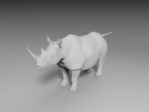 rhinoceros Modello 3D