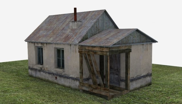 old house 3D 모델 .c4d .max .obj .3ds .fbx .stl .blend 