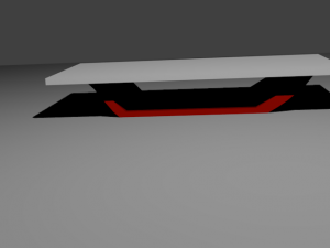 futuristic 3d table 3D-Modell