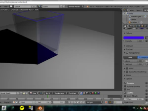 3d glass of tinted glass in blue color 3D Model