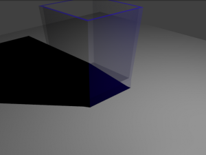 3d glass of tinted glass in blue color 3D-Modell