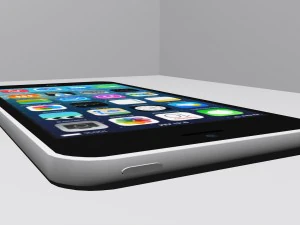 apple iphone 5c white 3D Model
