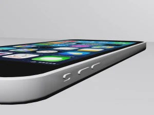 apple iphone 5c white 3D Model
