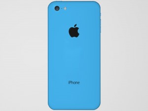 apple iphone 5c blue 3D Model