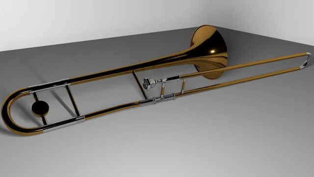 trombon Model 3D .c4d .max .obj .3ds .fbx .stl .blend 