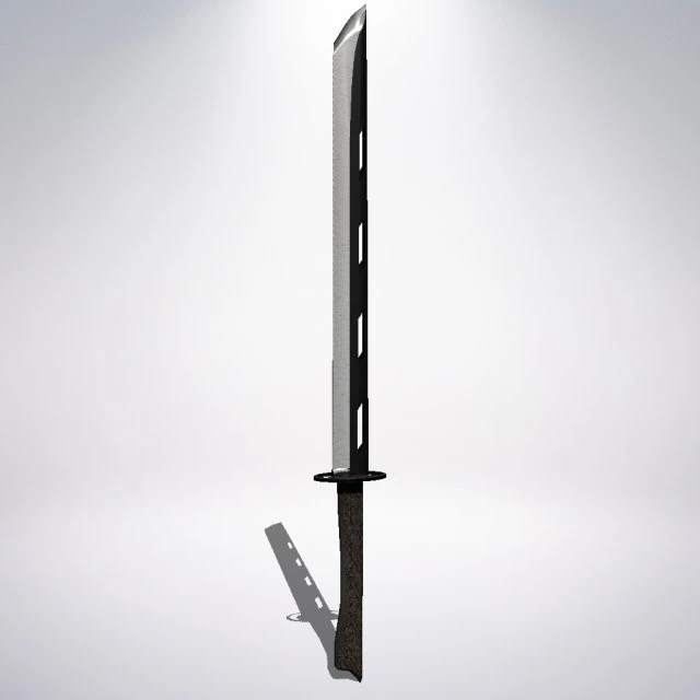 steel dark blade 3D Model .c4d .max .obj .3ds .fbx .stl .blend 