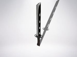 steel dark blade 3D Model