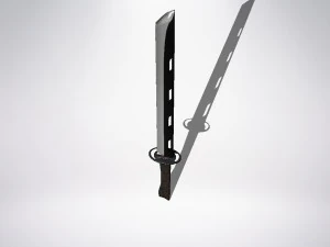 steel dark blade 3D Model