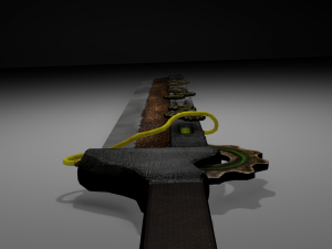 steampunk sword 3D Model